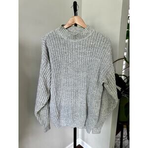 Vintage Liz Wear Gray Cable Knit Sweater